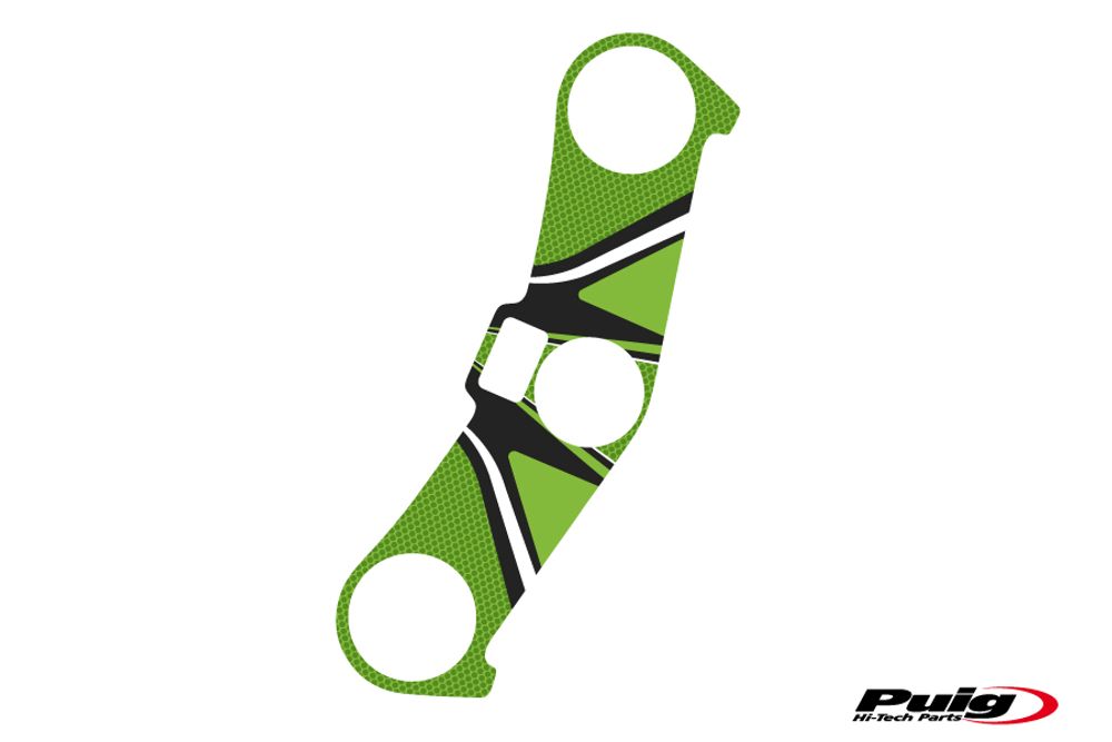 PUIG 6945V Radikal Yoke Protector passend fuer KAWASAKI ZX-6R NINJA Grün