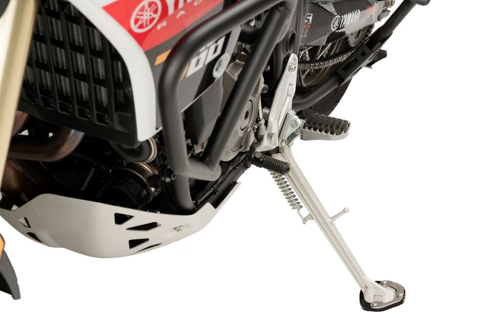 PUIG 20298N Fusstandverbreiterung mit Standardaufhängung passend fuer YAMAHA TENERE 700 RALLY EDITION Schwarz