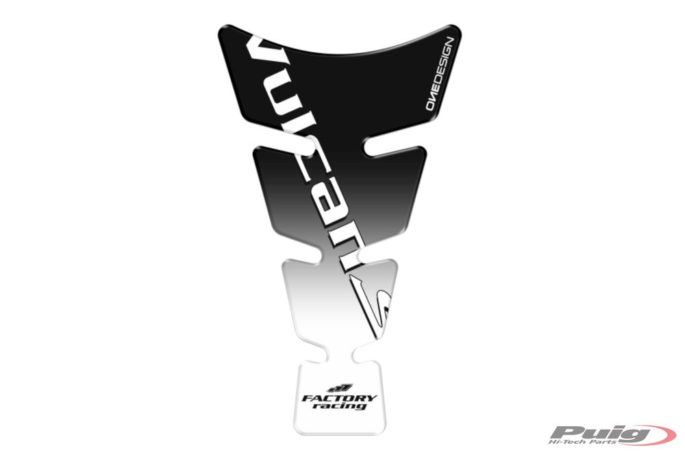 PUIG 20485N Spirit Tankprotektor passend fuer KAWASAKI VULCAN S Schwarz