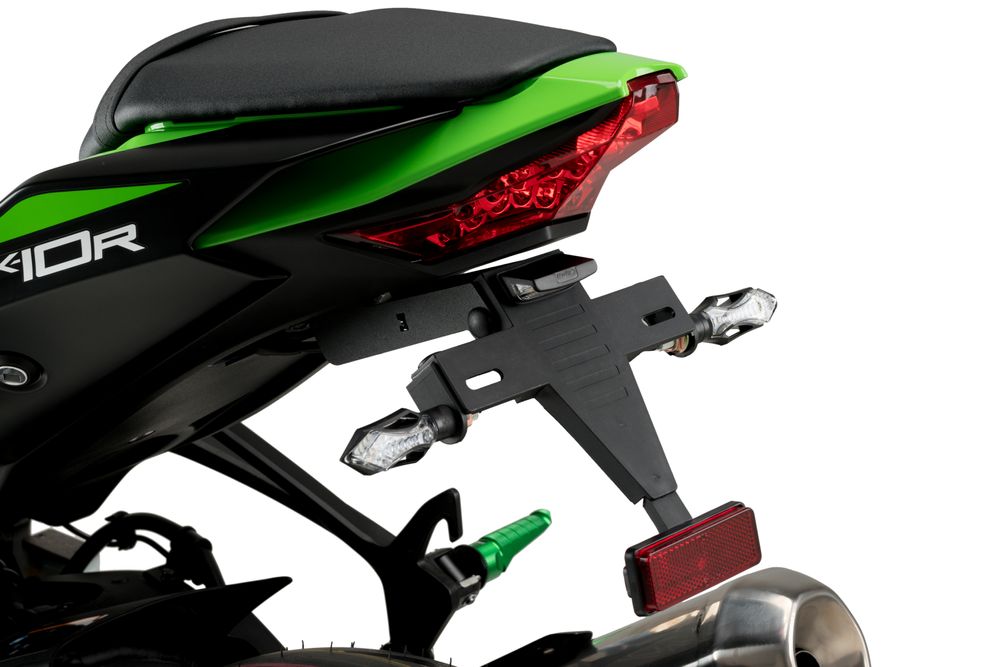PUIG 20535N Kennzeichenhalters passend fuer KAWASAKI ZX-10RR Schwarz