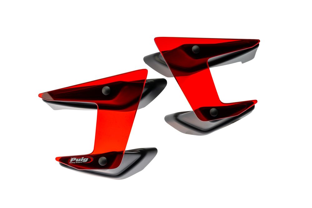 PUIG 20621R Naked Side Spoiler passend fuer YAMAHA MT-07 Rot