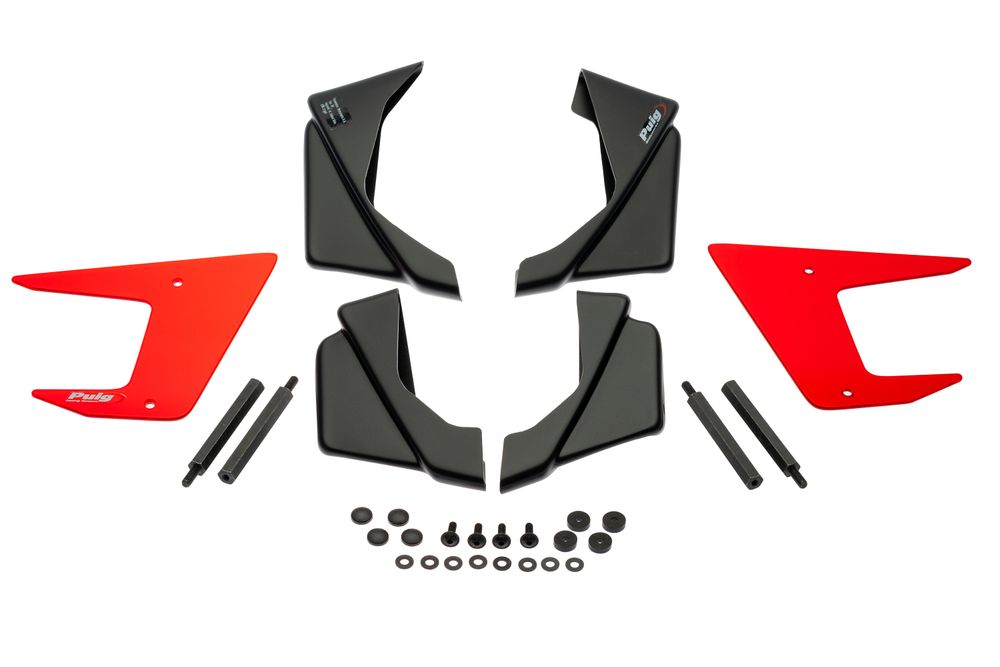 PUIG 20621R Naked Side Spoiler passend fuer YAMAHA MT-07 Rot