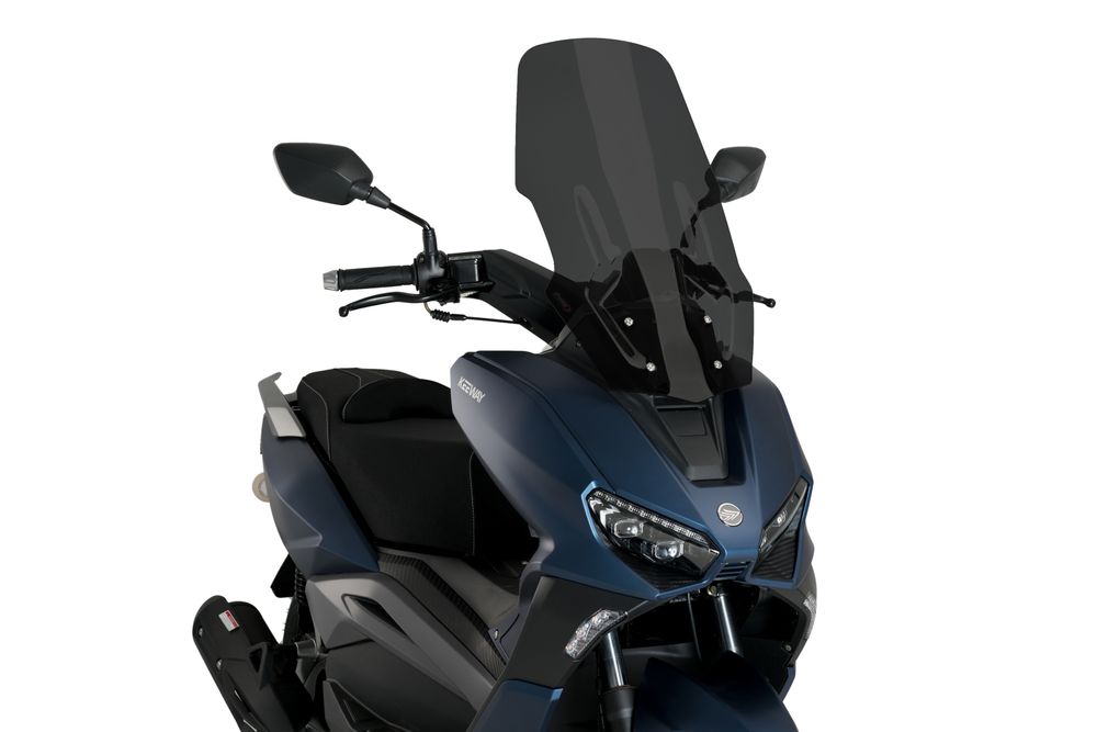 PUIG 20713F Windschutzscheibe V-Tech Line Touring passend fuer KEEWAY VIESTE 125 ie 4T Stark getönt
