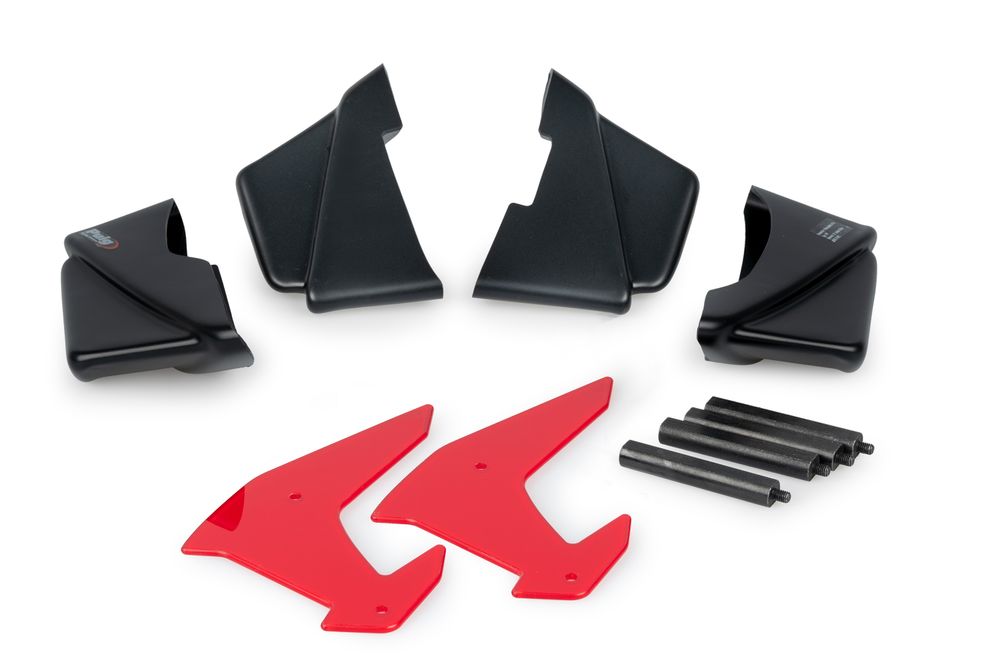 PUIG 20832R Naked Side Spoiler passend fuer KAWASAKI Z H2 Rot