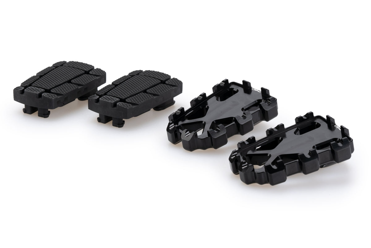 PUIG 20851N Enduro 2.0. Fussrasten passend fuer SUZUKI GSX-R750 Schwarz