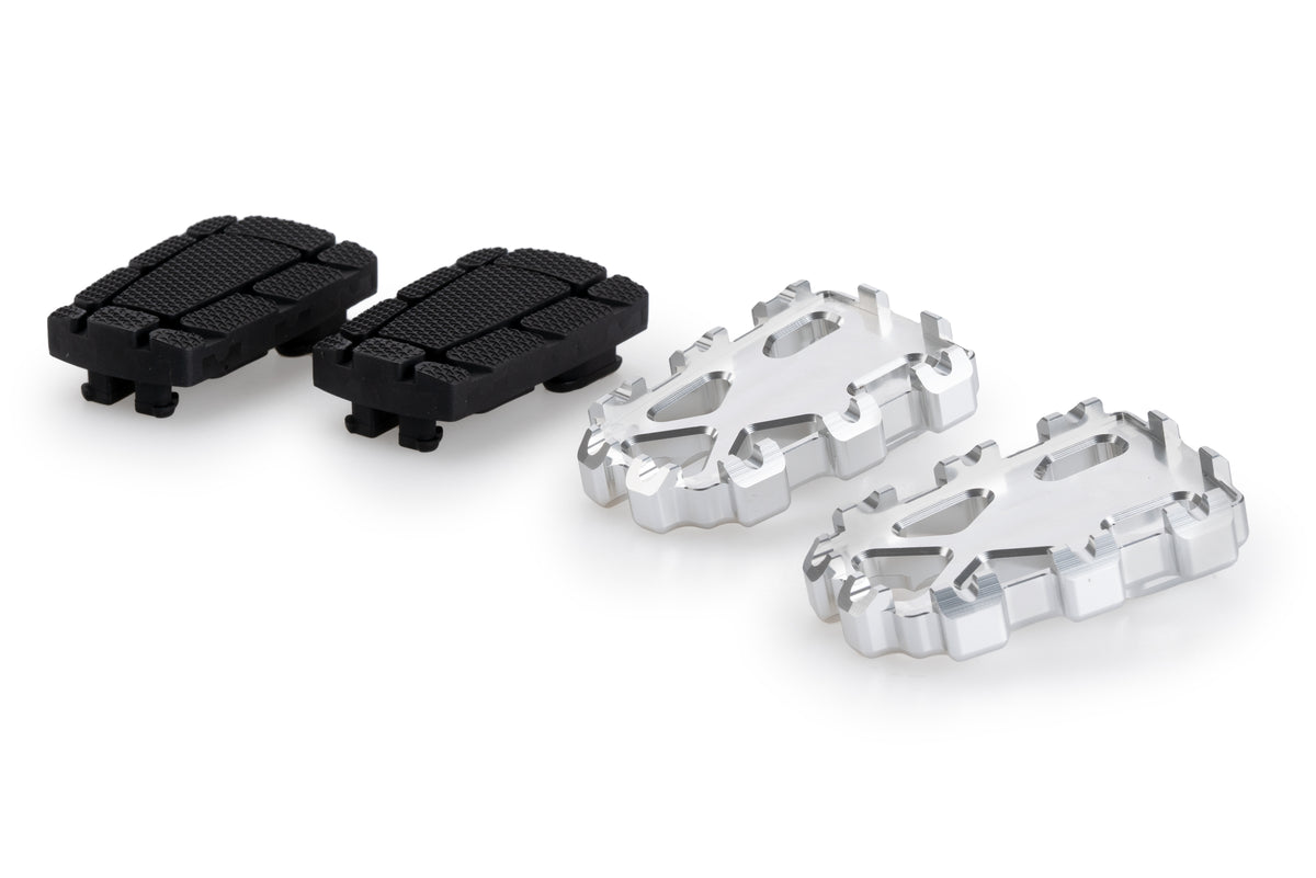 PUIG 20851P Enduro 2.0. Fussrasten passend fuer SUZUKI GSX-R750 Silber