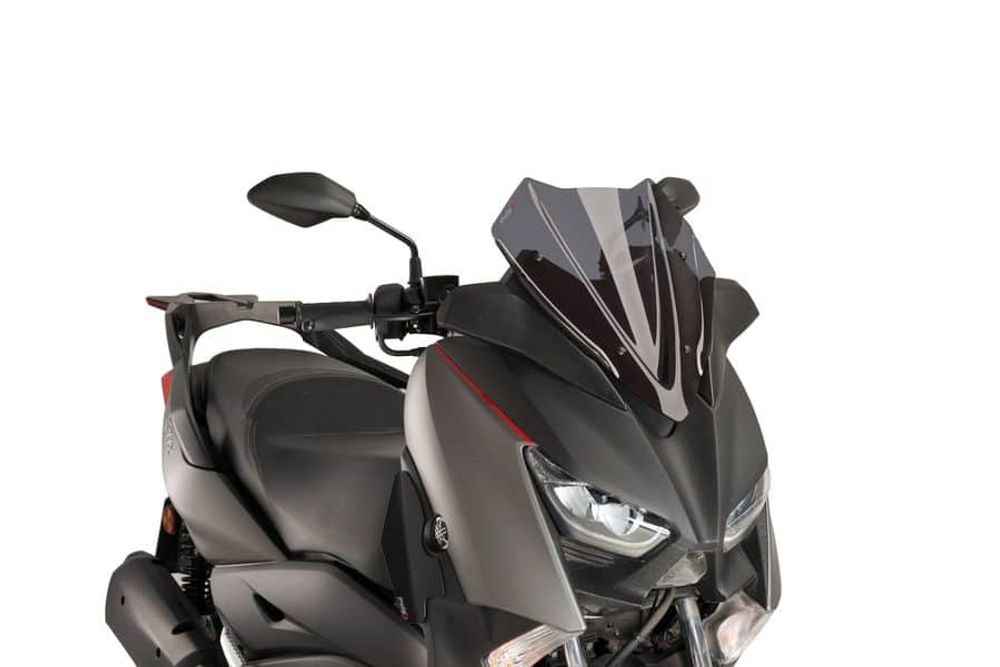 PUIG 9474F Windschutzscheibe V-Tech Line Sport passend fuer YAMAHA X-MAX 400 Stark getönt