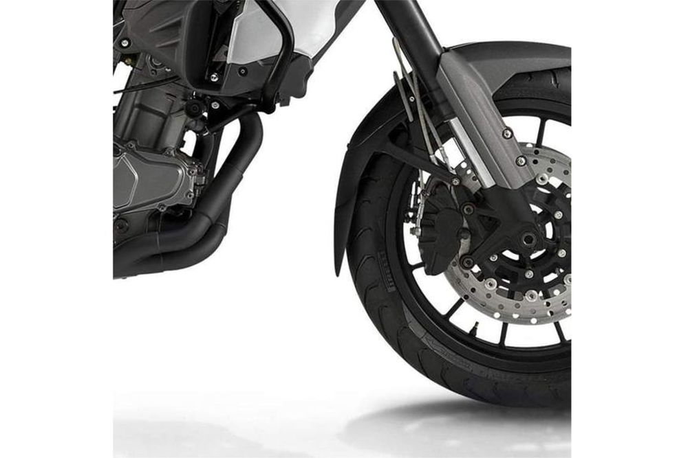 PUIG 20806N Verlängerung des vorderen Schutzblechs passend fuer BENELLI TRK 502 Schwarz