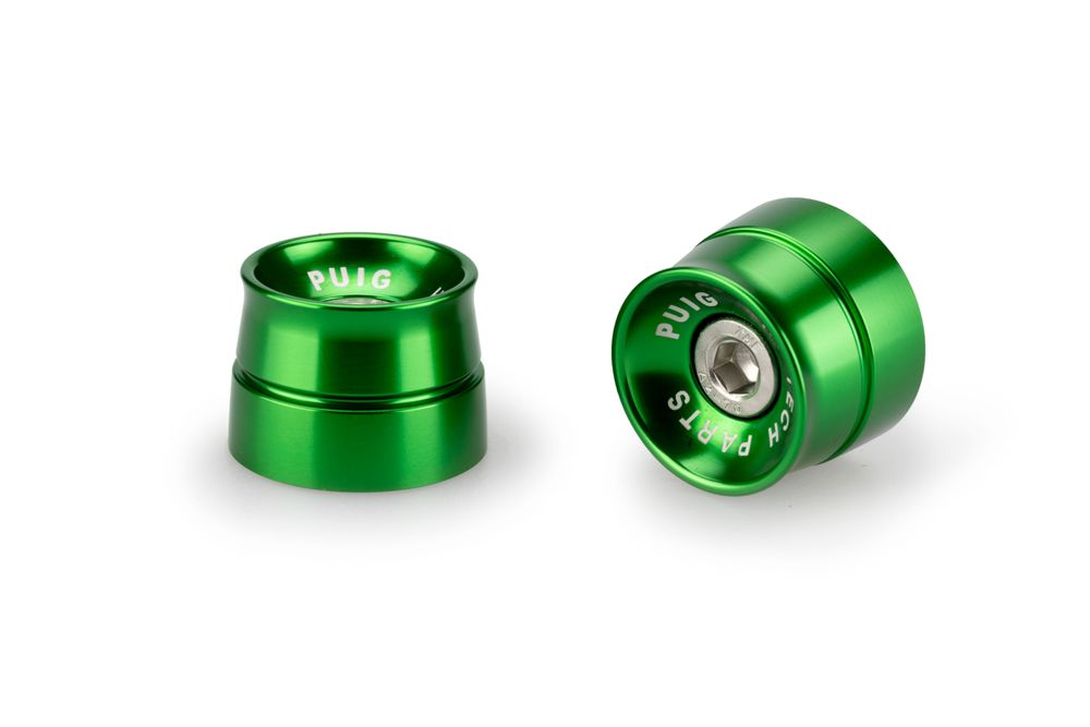 PUIG 21013V Lenkerenden Speed passend fuer KAWASAKI Z750 Grün