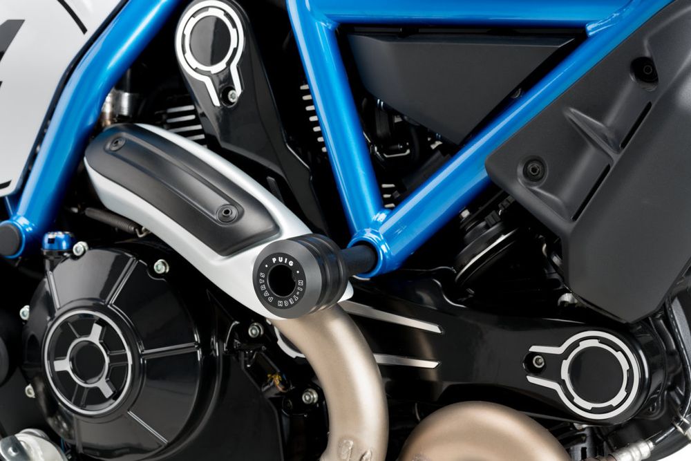 PUIG 8150N Sturzpads Vintage passend fuer DUCATI SCRAMBLER ICON Schwarz