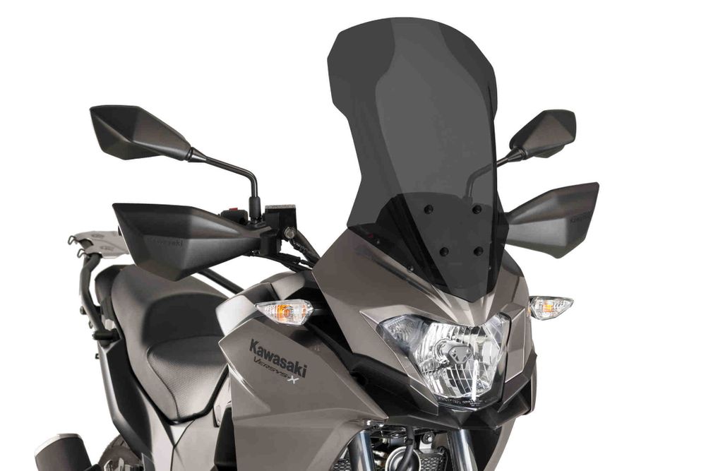 PUIG 9710F Tourenscheibe passend fuer KAWASAKI VERSYS-X 300 Stark getönt