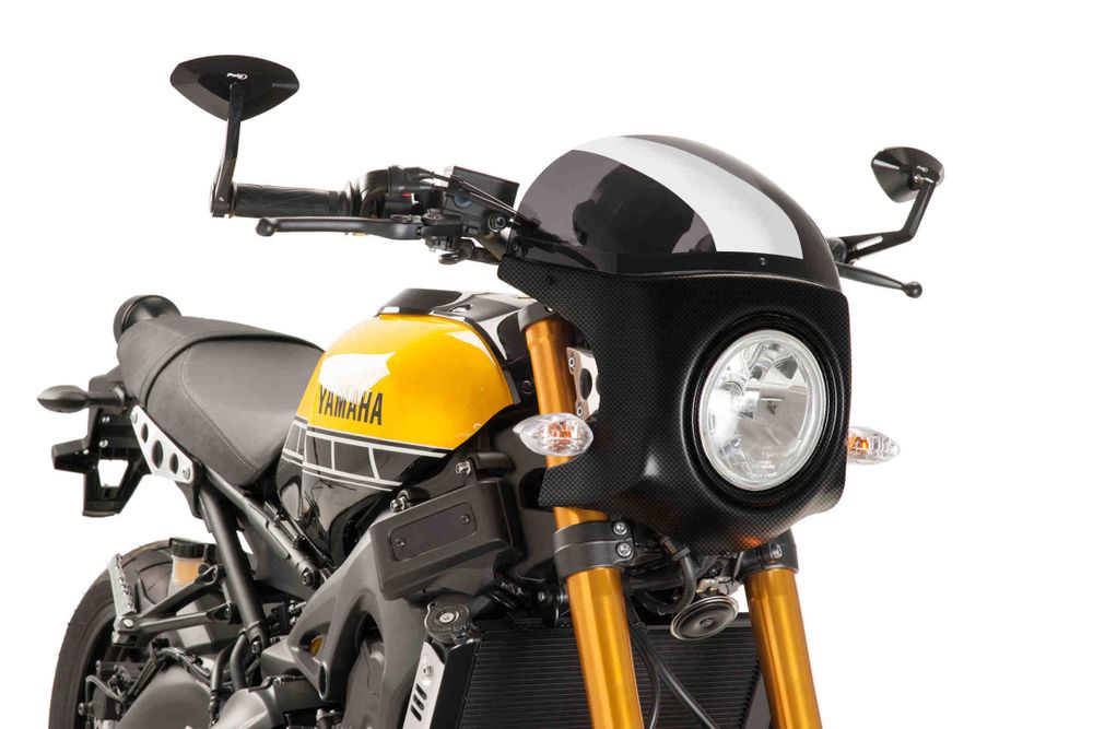 PUIG 9188F Retro-Verkleidungscheibe passend fuer YAMAHA XSR900 Stark getönt
