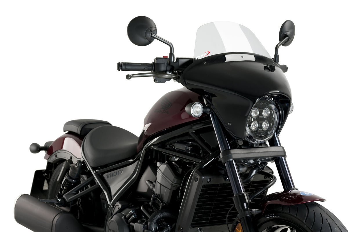 PUIG 21068W Touring Batwing SML passend fuer HONDA CMX 1100 REBEL Transparent