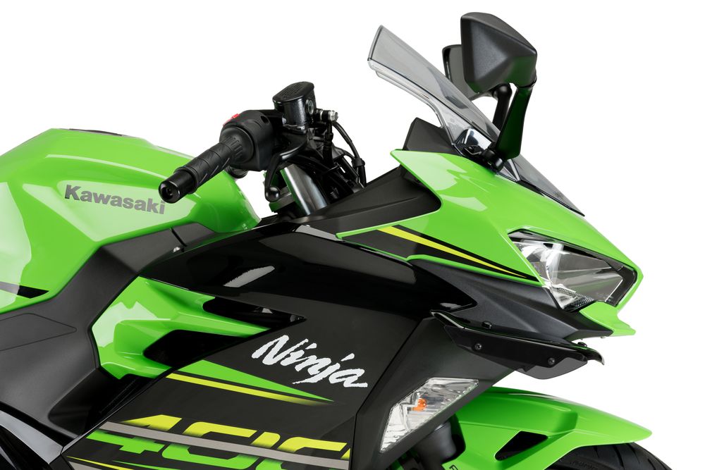 PUIG 3172N Sport Side Spoiler passend fuer KAWASAKI NINJA 400 Schwarz