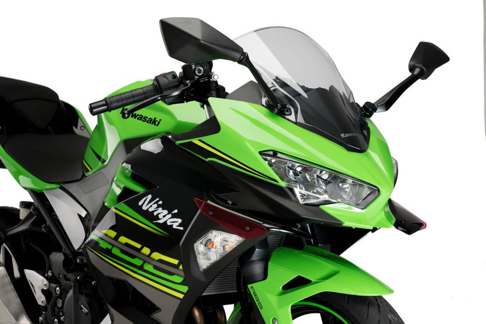 PUIG 3172R Sport Side Spoiler passend fuer KAWASAKI NINJA 400 Rot