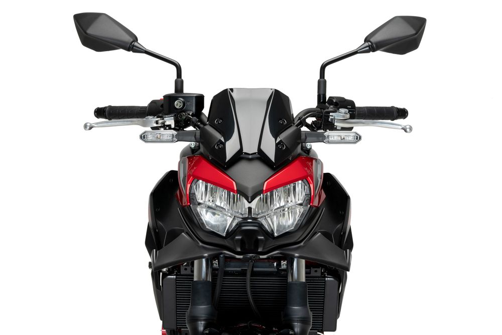 PUIG 21134J Naked Front Spoiler passend fuer KAWASAKI Z650 Mattschwarz