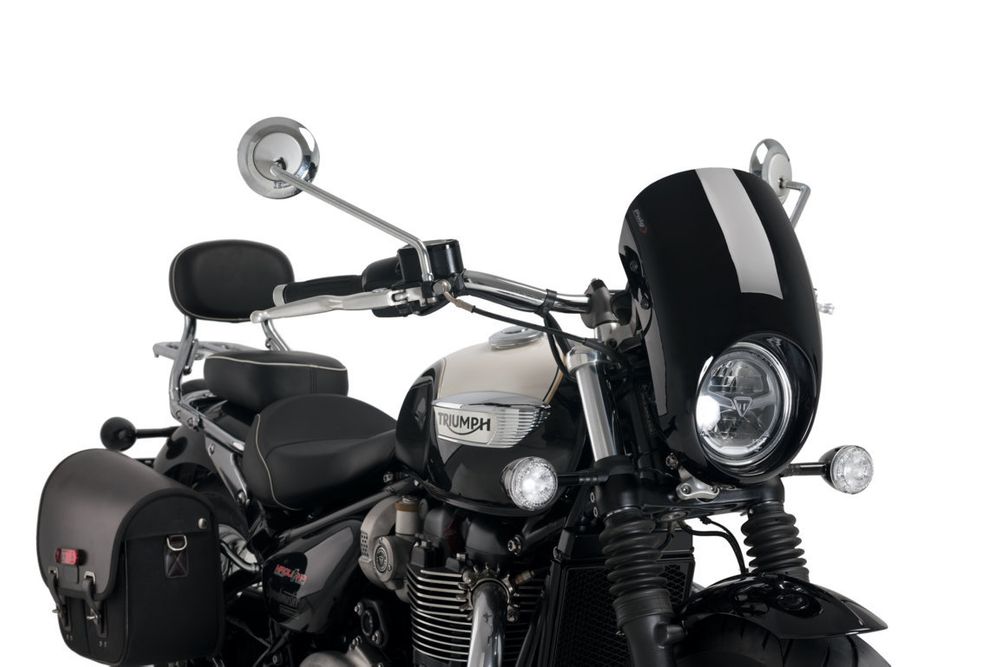 PUIG 21114N Anarchy passend fuer TRIUMPH BONNEVILLE SPEEDMASTER Schwarz