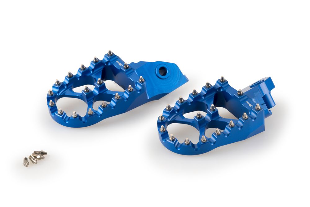 PUIG 21195A Fussrasten Off-Road passend fuer BMW F650GS Blau