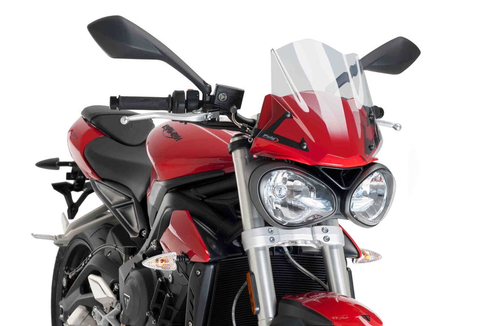 PUIG 9999W New Generation Sport passend fuer TRIUMPH STREET TRIPLE 765 S Transparent