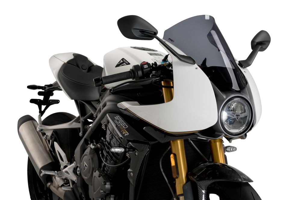 PUIG 21262F R-Racer Scheibe passend fuer TRIUMPH SPEED TRIPLE 1200 RR Stark getönt