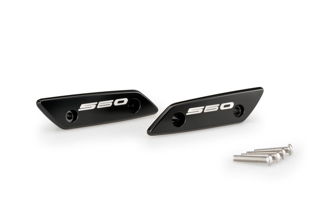 PUIG 21298N Rückspiegel Kappen passend fuer YAMAHA T-MAX 560 TECH MAX Schwarz