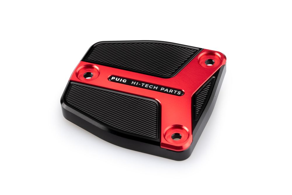 PUIG 21386R Vorderer Bremsflüssigkeitsbehälterdeckel passend fuer HARLEY DAVIDSON SPORTSTER S RH1250S Rot