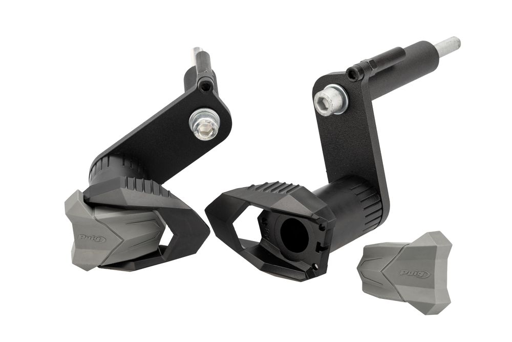 PUIG 21399N Sturzpads R19 passend fuer KAWASAKI Z400 Schwarz