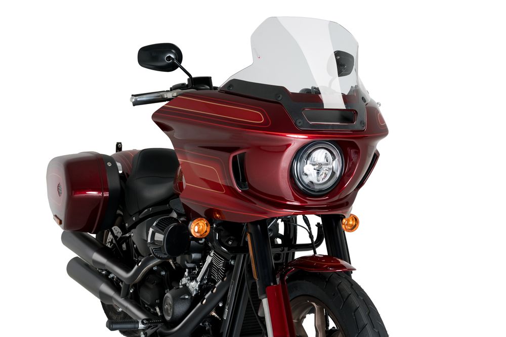 PUIG 21366W High-Road Touring passend fuer HARLEY DAVIDSON SOFTAIL LOW RIDER ST FXLRST Transparent