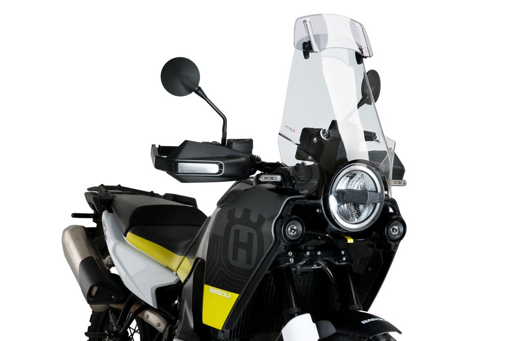 PUIG 21483W Tourenscheibe mit Spoilerscheibe passend fuer HUSQVARNA NORDEN 901 Transparent