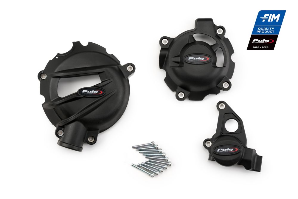 PUIG 21503N Motorschutzhauben Track für Championship passend fuer BMW S1000RR Schwarz