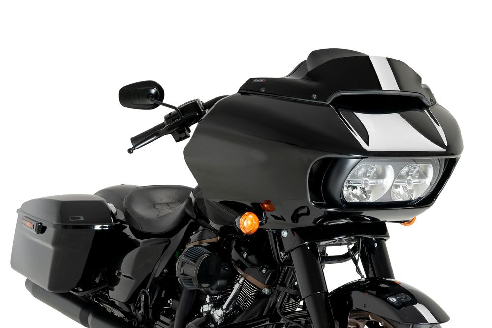 PUIG 21722N High-Road Sport passend fuer HARLEY DAVIDSON ROAD GLIDE ST FLTRXST Schwarz