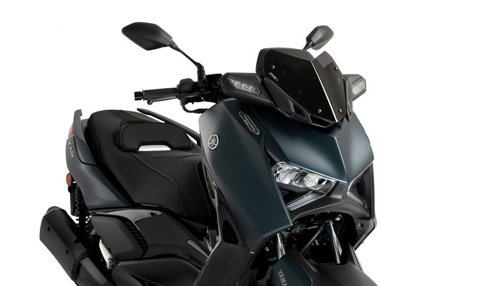 PUIG 21744F Windschutzscheibe V-Tech Line Sport passend fuer YAMAHA X-MAX 125 Stark getönt