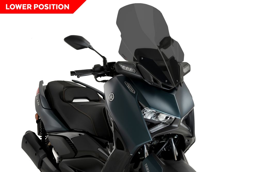 PUIG 21745F Windschutzscheibe V-Tech Line Touring passend fuer YAMAHA X-MAX 125 Stark getönt