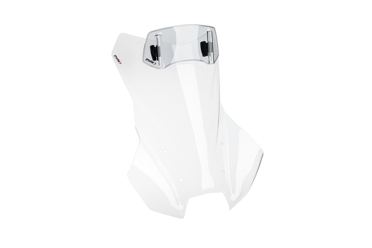 PUIG 21796W Tourenscheibe Plus mit Spoilerscheibe passend fuer BMW R1300GS OPTION 719 TRAMONTANA Transparent
