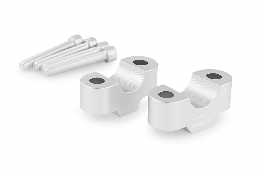 PUIG 21809P Lenkererhöhungen passend fuer BMW F750GS Silber