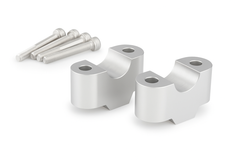 PUIG 21810P Lenkererhöhungen passend fuer BMW F750GS Silber