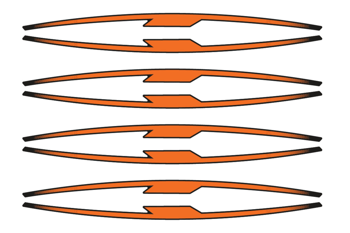 PUIG 21833T Rim Strips Premium passend fuer HONDA NT650V DEAUVILLE Orange