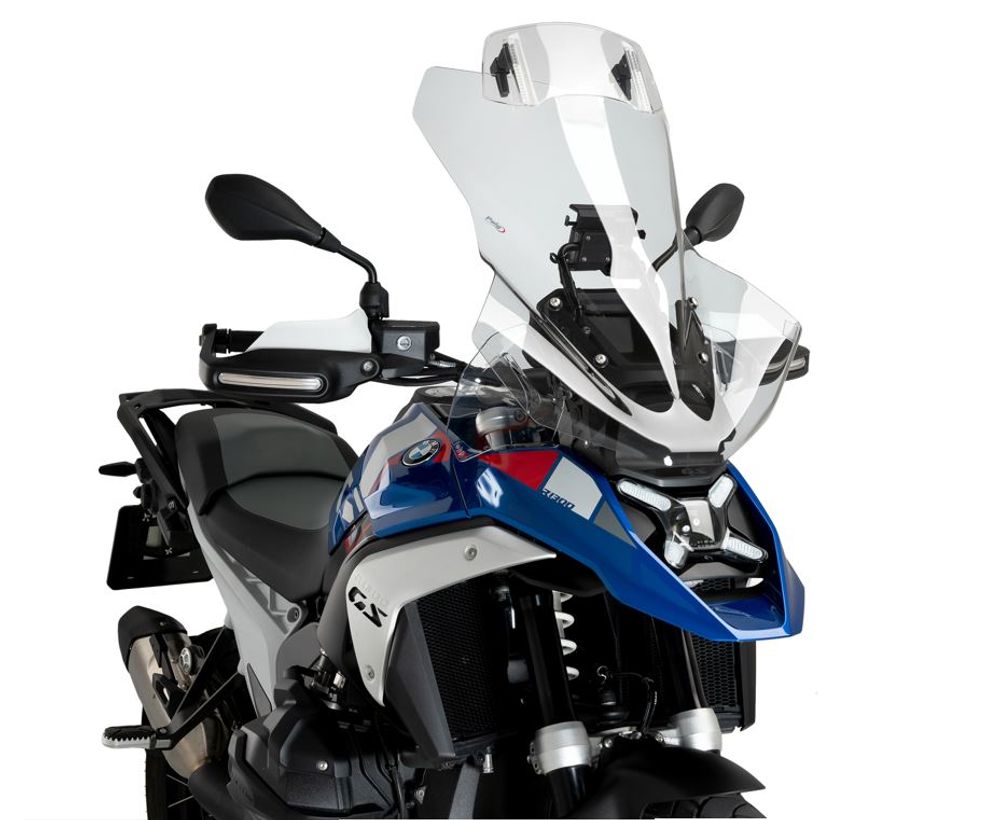 PUIG 21841W Tourenscheibe Plus mit Spoilerscheibe passend fuer BMW R1300GS OPTION 719 TRAMONTANA Transparent