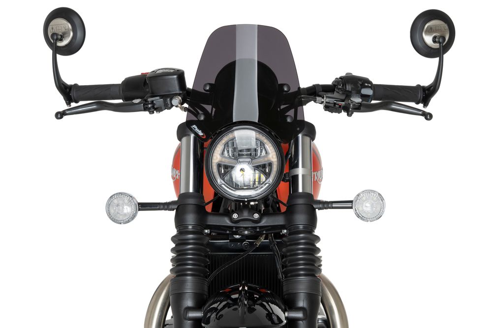 PUIG 21925F New Generation Sport passend fuer TRIUMPH BONNEVILLE BOBBER Stark getönt