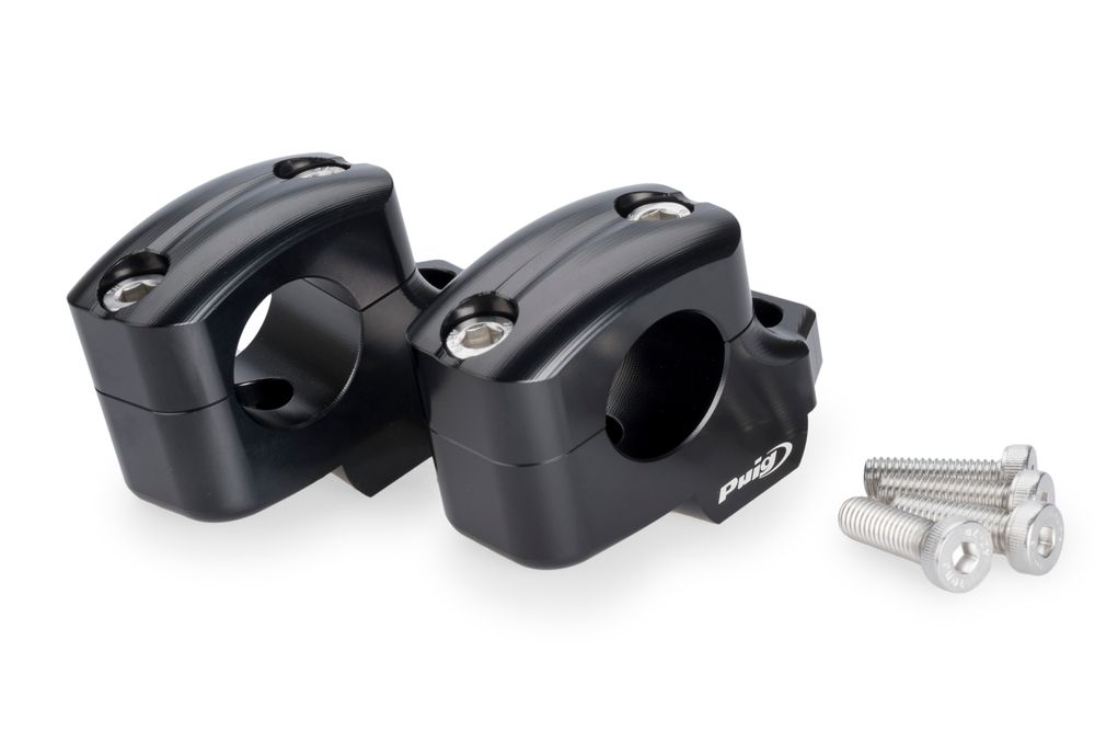 PUIG 22101N Pullback Lenkererhöhungen passend fuer YAMAHA MT-09 SP Schwarz