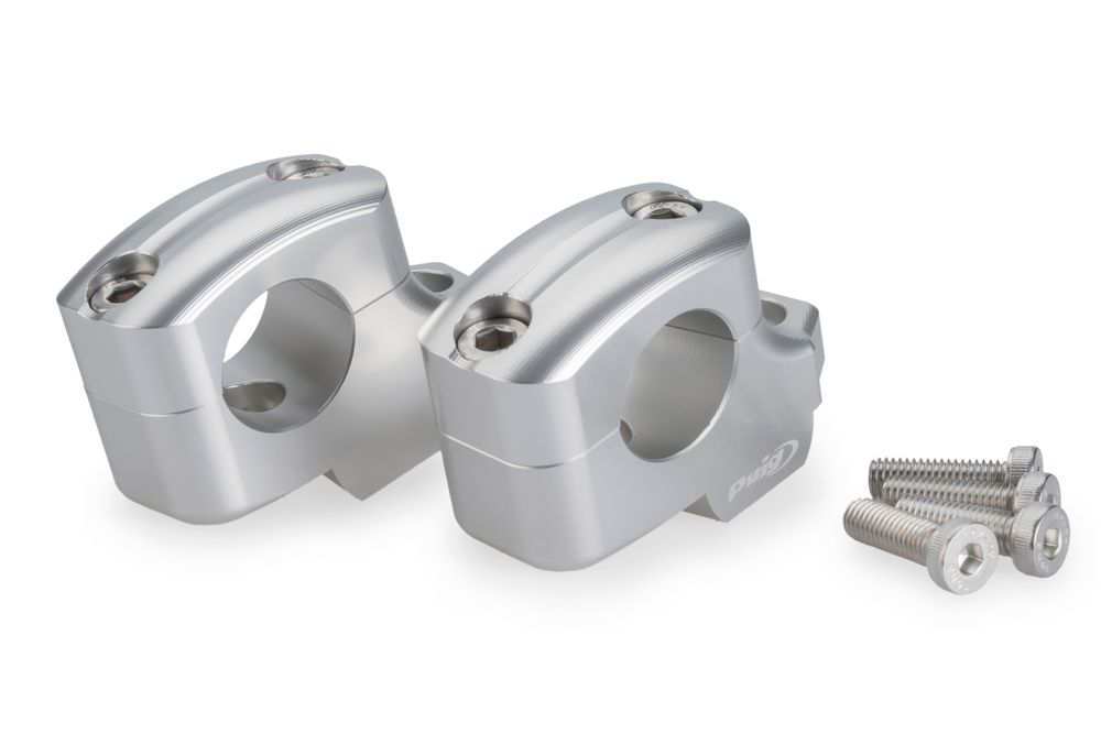 PUIG 22101P Pullback Lenkererhöhungen passend fuer YAMAHA MT-09 SP Silber