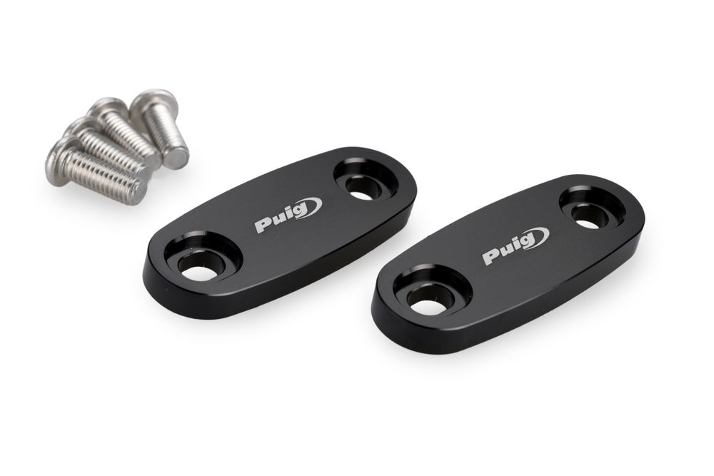 PUIG 22114N Rückspiegel Kappen passend fuer HONDA FORZA 750 Schwarz