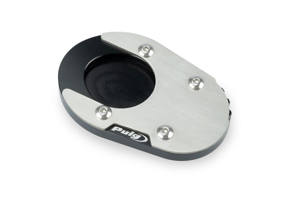 PUIG 22131N Fusstandverbreiterung mit Standardaufhängung passend fuer TRIUMPH SCRAMBLER 400X Schwarz