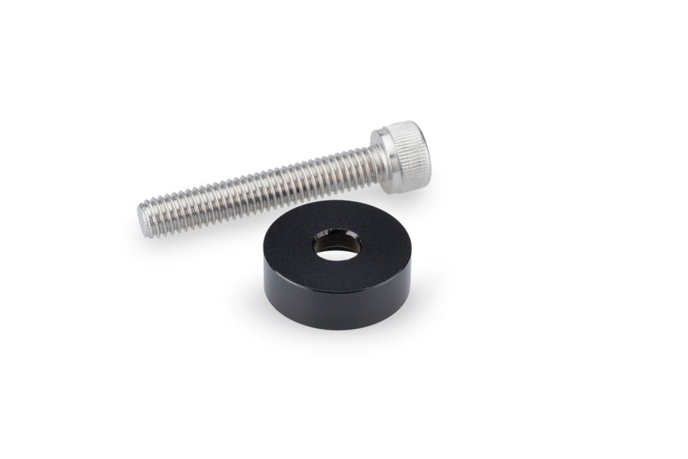 PUIG 22140N Rückspiegeladapter für Befestigung an den Lenkerenden passend fuer YAMAHA FZ8 Schwarz
