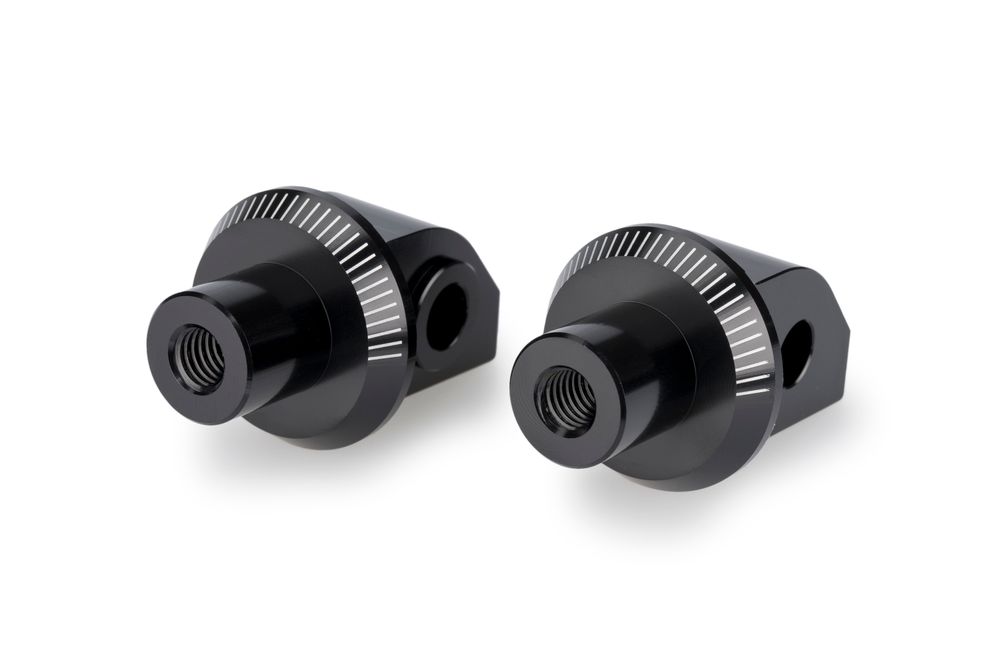 PUIG 22149N Adapter Fußrasten passend fuer TRIUMPH SCRAMBLER 400X Schwarz