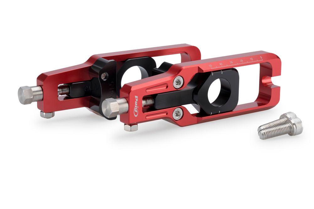 PUIG 22204R Puig Kettenspanner passend fuer HONDA CBR600RR Rot