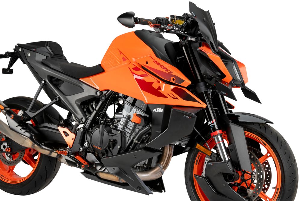 PUIG 22228J Bugspoiler passend fuer KTM 990 DUKE Mattschwarz