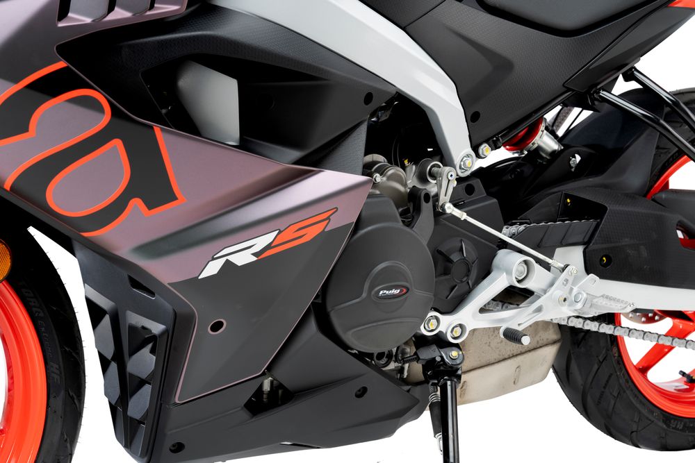 PUIG 22248N Motorschutzhauben Track für Championship passend fuer APRILIA RS 457 Schwarz