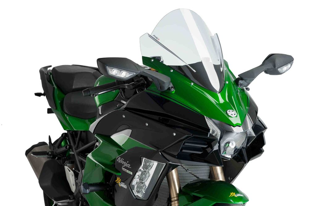 PUIG 9704W Z-Racing Scheibe passend fuer KAWASAKI NINJA H2 SX Transparent
