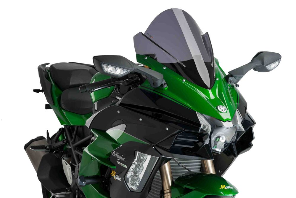 PUIG 9704F Z-Racing Scheibe passend fuer KAWASAKI NINJA H2 SX Stark getönt